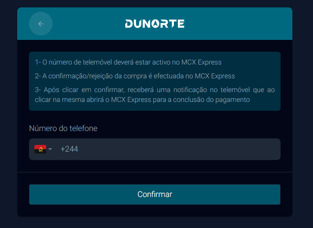 digitar número do express