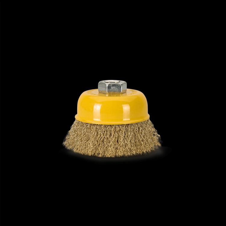 escova tipo taça ondulada 80mm m14