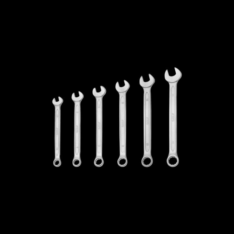 chave boca / luneta cj 6 pçs - 8,10,12,13,14,17 mm